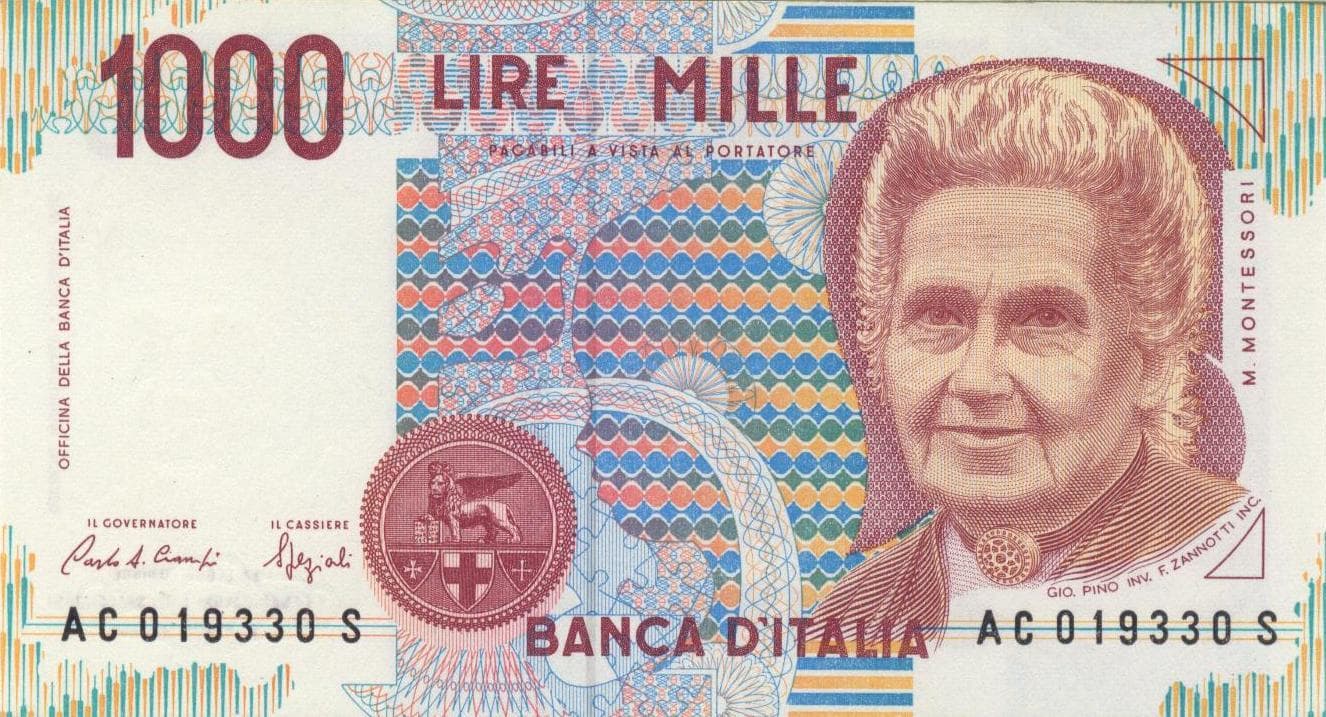 Lira italiană — milioane pentru o cafea